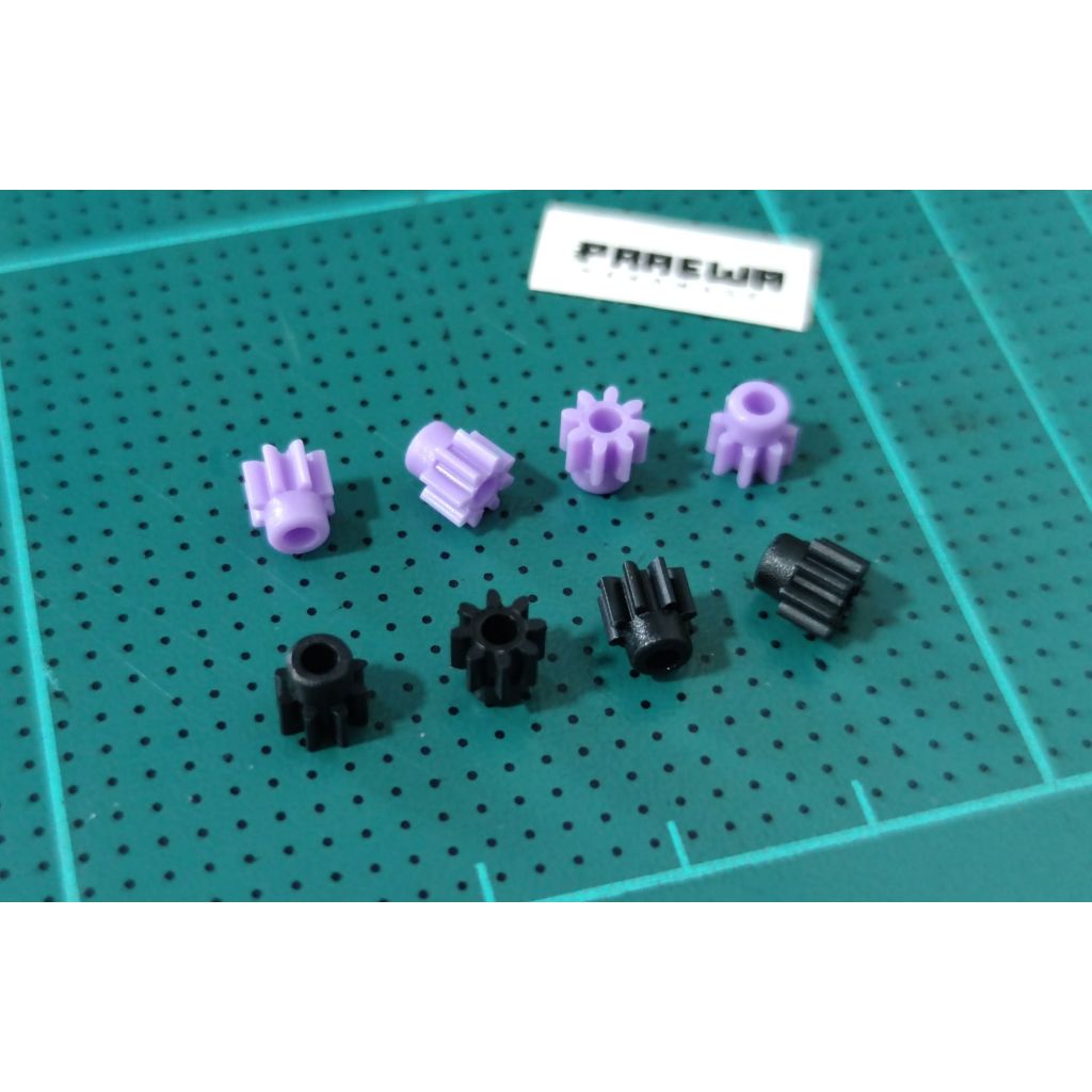 (4ชิ้น) เฟืองมอเตอร์ 8ฟัน - Mini4WD 8T Plastic Pinion Gear (4 pcs.)