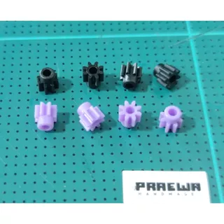 (4ชิ้น) เฟืองมอเตอร์ 8ฟัน - Mini4WD 8T Plastic Pinion Gear (4 pcs.)