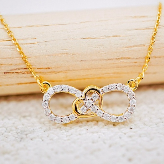 [ PCPY Jewelry ] สร้อยคอพร้อมจี้เพชรแท้น้ำ100 💎 ทองคำแท้9K (ทอง37.5%) เพชรเบลเยี่ยมแท้ ขายได้ [9KPN1