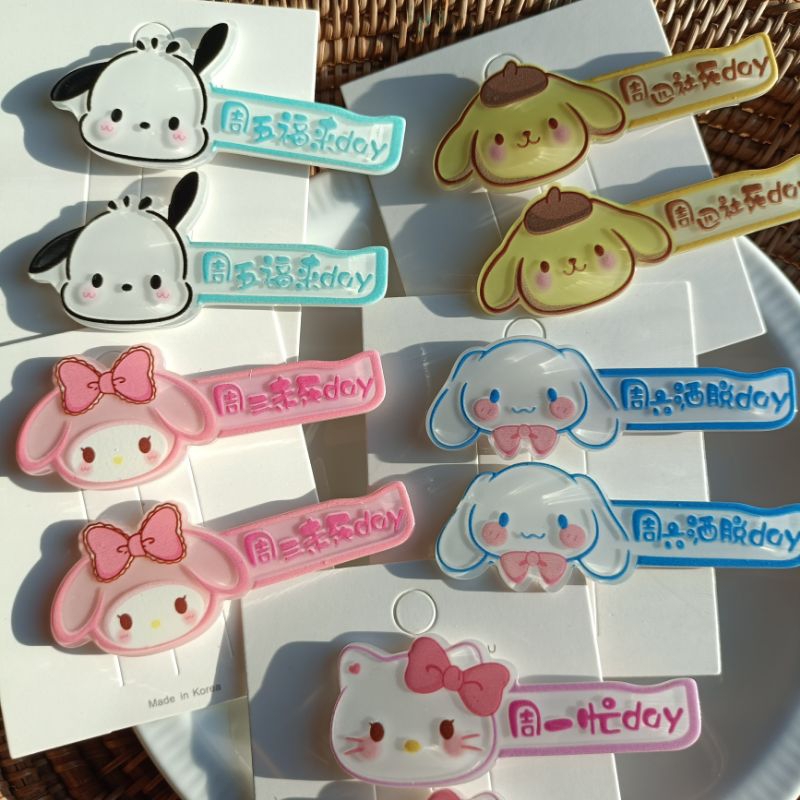 กิ๊บติดผม ลายการ์ตูน น่ารักๆ ราคาต่อ 1 คู่ (2ชิ้น)
