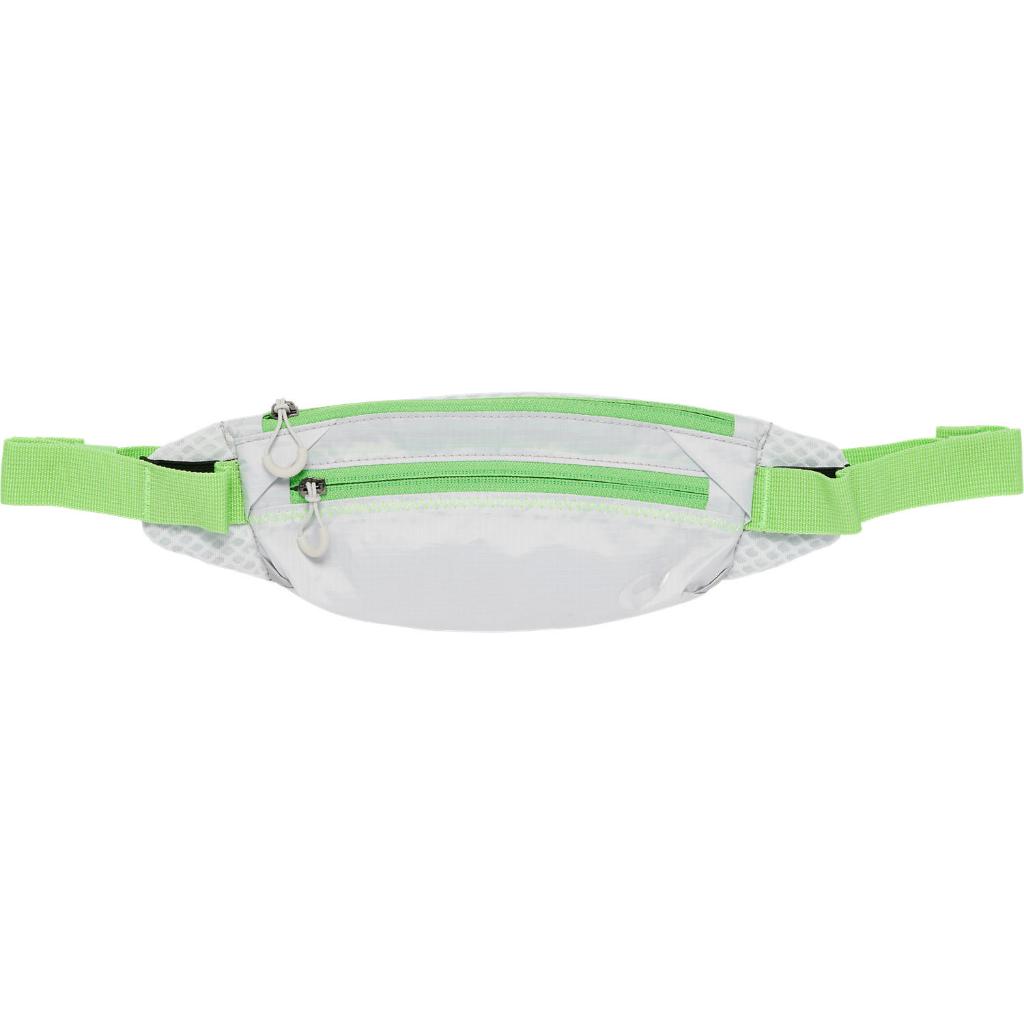 ASICS : WAIST POUCH LIGHT UNISEX RUNNING ชายหญิง กระเป๋า ของแท้ GLACIER GREY/ELECTRIC LIME