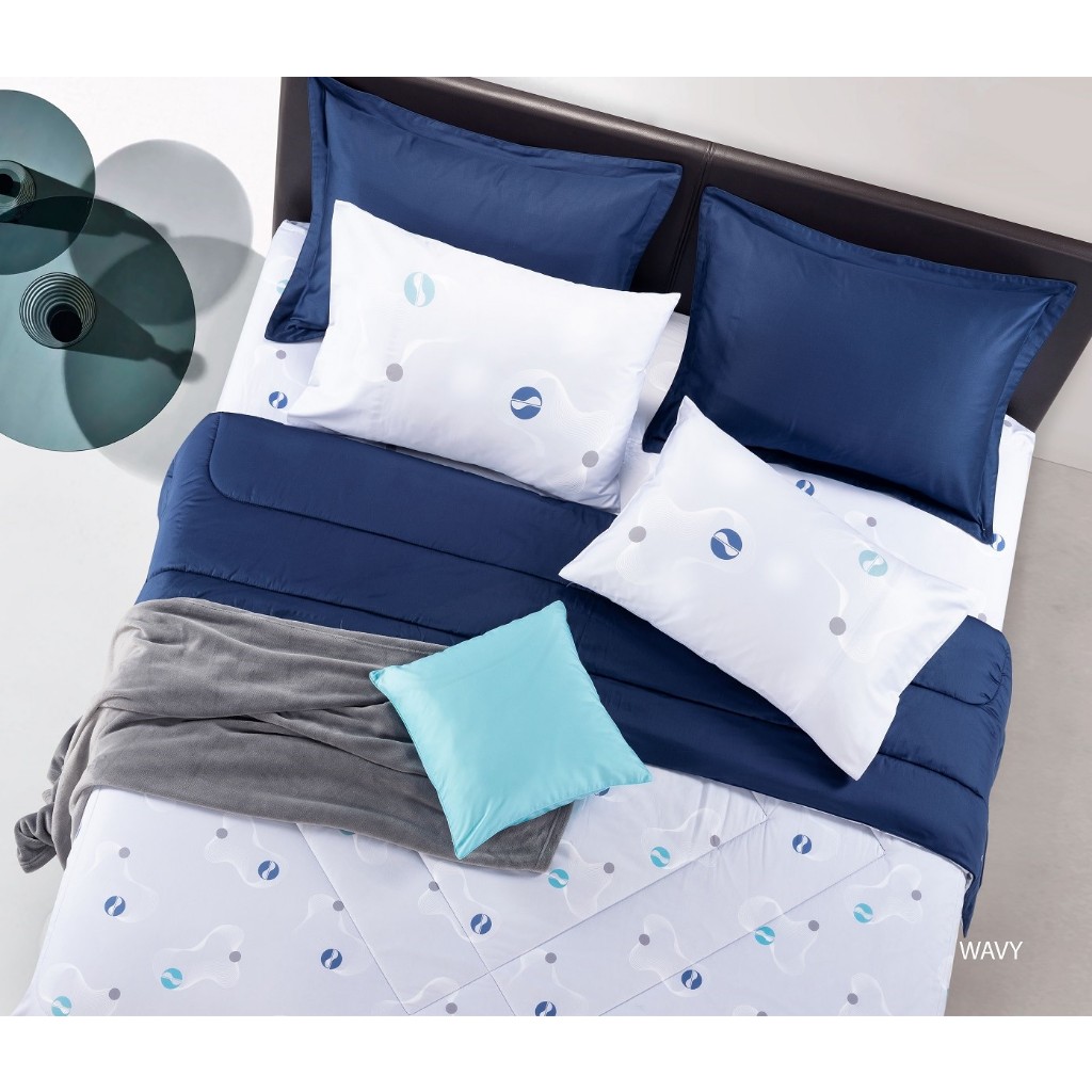 SANTAS ชุดเครื่องนอน ดีไซน์ WAVY  ทอ 350 เส้นด้าย COTTON USA