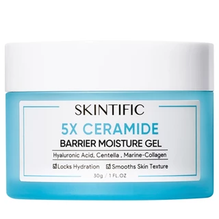 SKINTIFIC 5X Ceramide Barrier Moisture Gel สกินทิฟิค 5X เซราไมด์ บาเรียร์ มอยเจอร์ไรเซอร์ เจล (30 g.)
