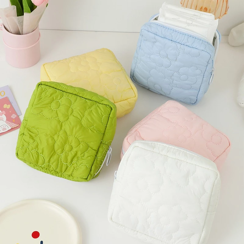 ShopAt.Two[BG6730] กระเป๋าผ้าอนามัย กระเป๋าใส่เครื่องสำอาง ขนาดเล็กสำหรับพกพา