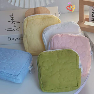 ShopAt.Two[BG6730] กระเป๋าผ้าอนามัย กระเป๋าใส่เครื่องสำอาง ขนาดเล็กสำหรับพกพา