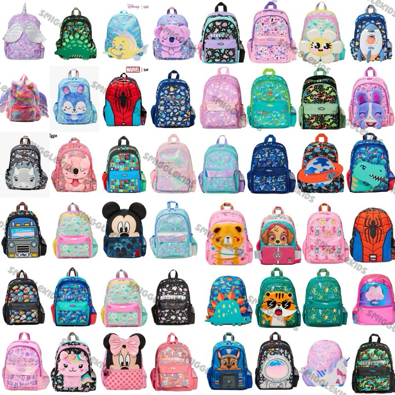 (พร้อมส่งในไทย✅)✈️Smiggle Junior Backpack ขนาด14นิ้ว กระเป๋าเป้ กระเป๋านักเรียน💕 ของแท้💯💯