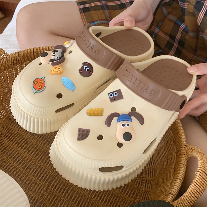 LxShop  นําเทรนด์ รองเท้าหัวโต รองเท้าเเฟชั่น  ทรงดีหนา  ไม่มีไม่ได้เเล้ว รองเท้าผู้หญิง เพิ่มความสู