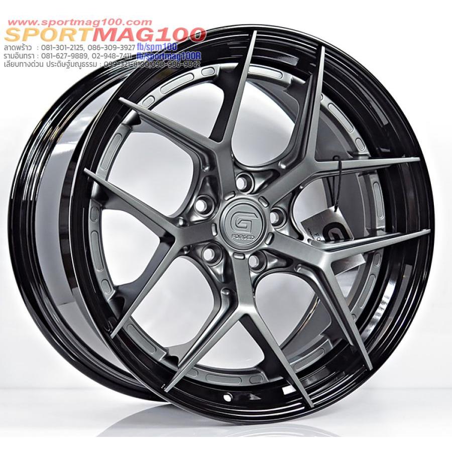 ล้อแม็กแท้2ชิ้น G-Forged GF01 5รู113 สีTitaniumGreymattGlossBlack ET38-40 F8.5 R9.5-19นิ้ว