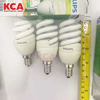 PHILIPS ขั้วเล็ก E14 หลอดประหยัดไฟ ฟิลิปส์ Philips 5W 8W 12W ทอร์นาโด ขั้วเกลียวเล็ก E14 ((กล่องเก่าบ้าง))