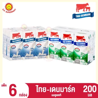 [ 1 แพ็ค ] Thai-Denmark ไทย-เดนมาร์ค นม ยูเอชที 180 มล. ทุกรสชาติ