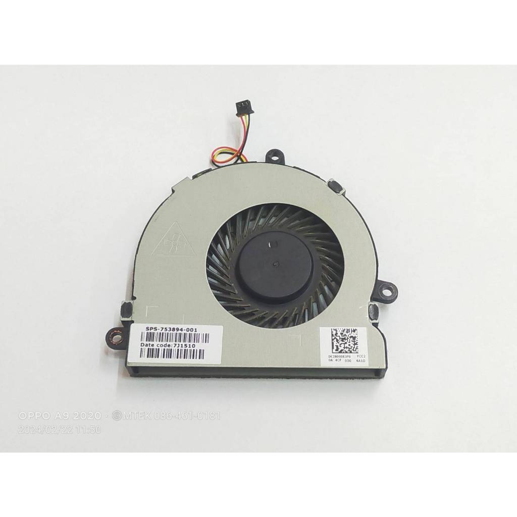 พัดลมระบายความร้อน HP PAVILION 250 G3 246 G3 14-G 14-R Series cpu fan (สินค้ามือสอง)