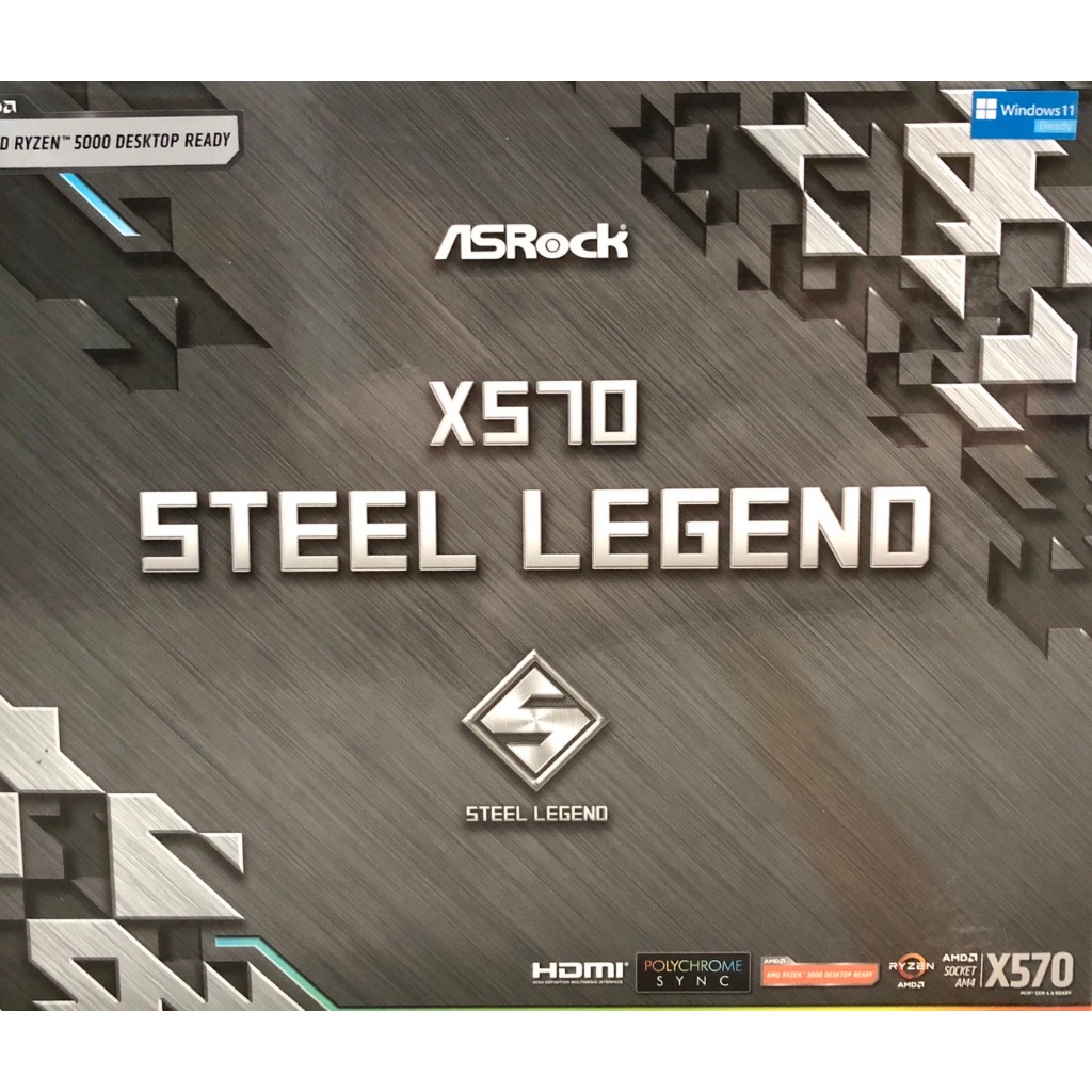MAINBOARD (เมนบอร์ด) AM4 ASROCK X570 STEEL LEGEND มือสอง ประกันไทย