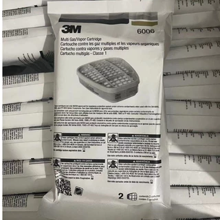 3M ตลับกรองป้องกันไอระเหยสารเคมี สี ทินเนอร์ ยาฆ่าแมลง น้ำมัน แก็ส บัดกรี หลอมโลหะ 6001,6002,6003,6004,6005, 6006,6057,7