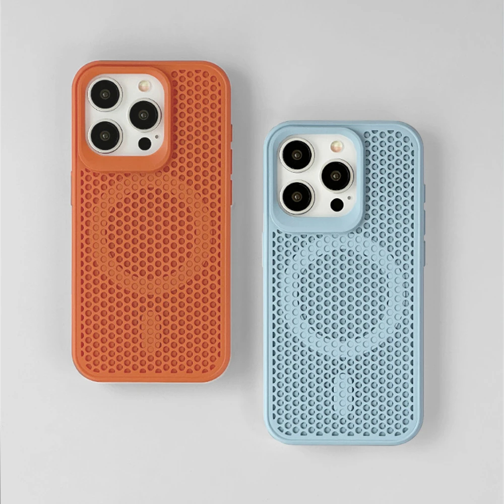 การกระจายความร้อนด้าน ส่งจากไท แม่เหล็ก case เคสไอโฟน เคส iphone 15 14 13 12 11 pro max โปร แม็กซ์ #02