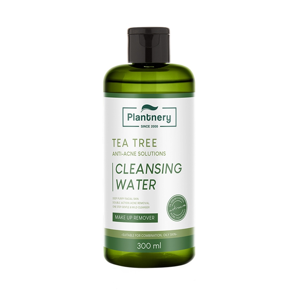 (สูตร Tea Tree) คลีนซิ่ง แพลนท์เนอรี่ Plantnery Tea Tree First Cleansing Water 300 ml