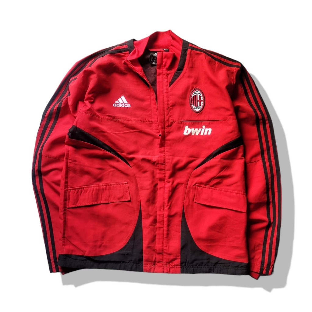 adidas X AC Milan 2007/2008 Tracksuit Jacket รอบอก 46”