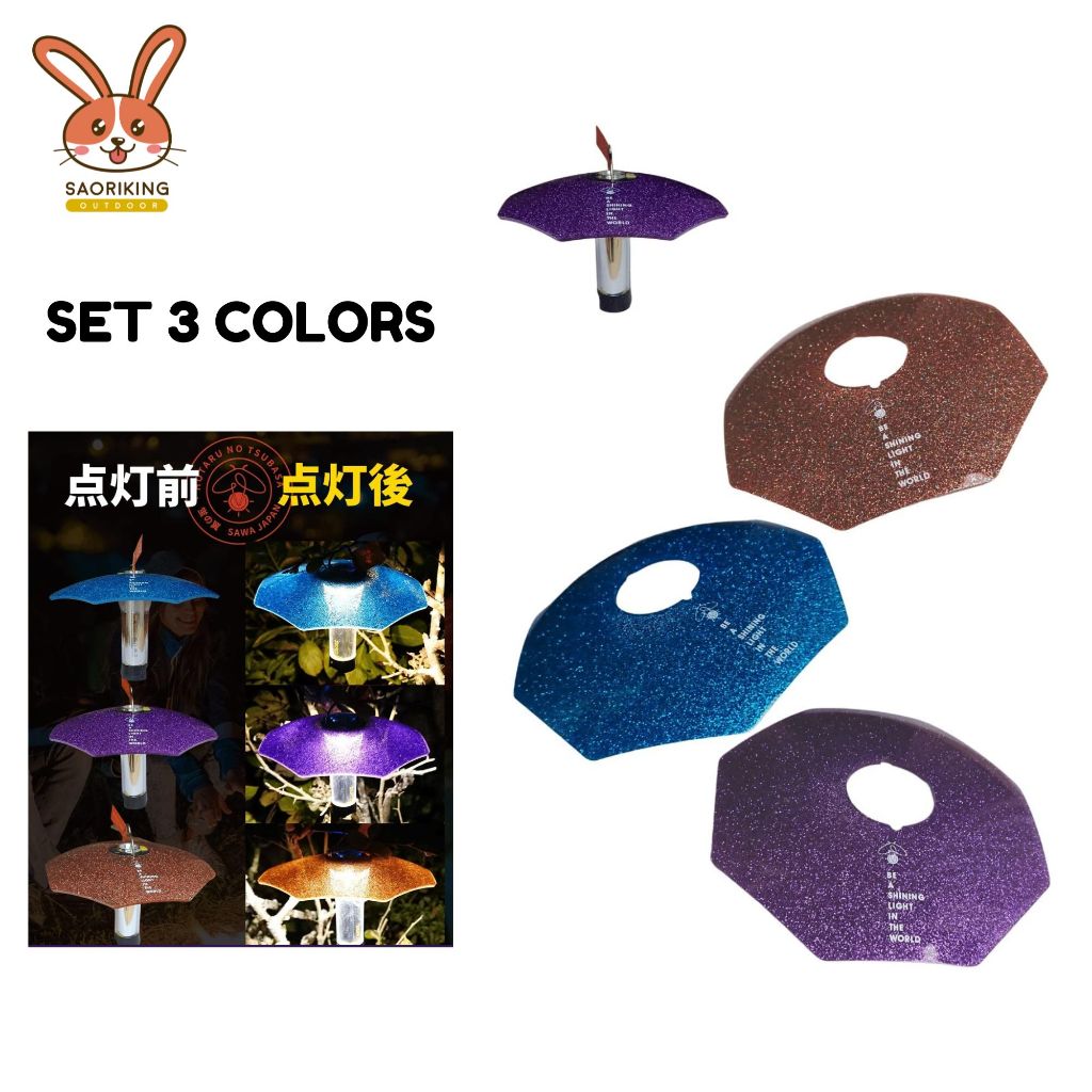 "Firefly Wings" Goal Zero Shade Flat Reflector  Set 3 สี Kurutto Japan Style  แฉ่ง Goal Zero พร้อมส่