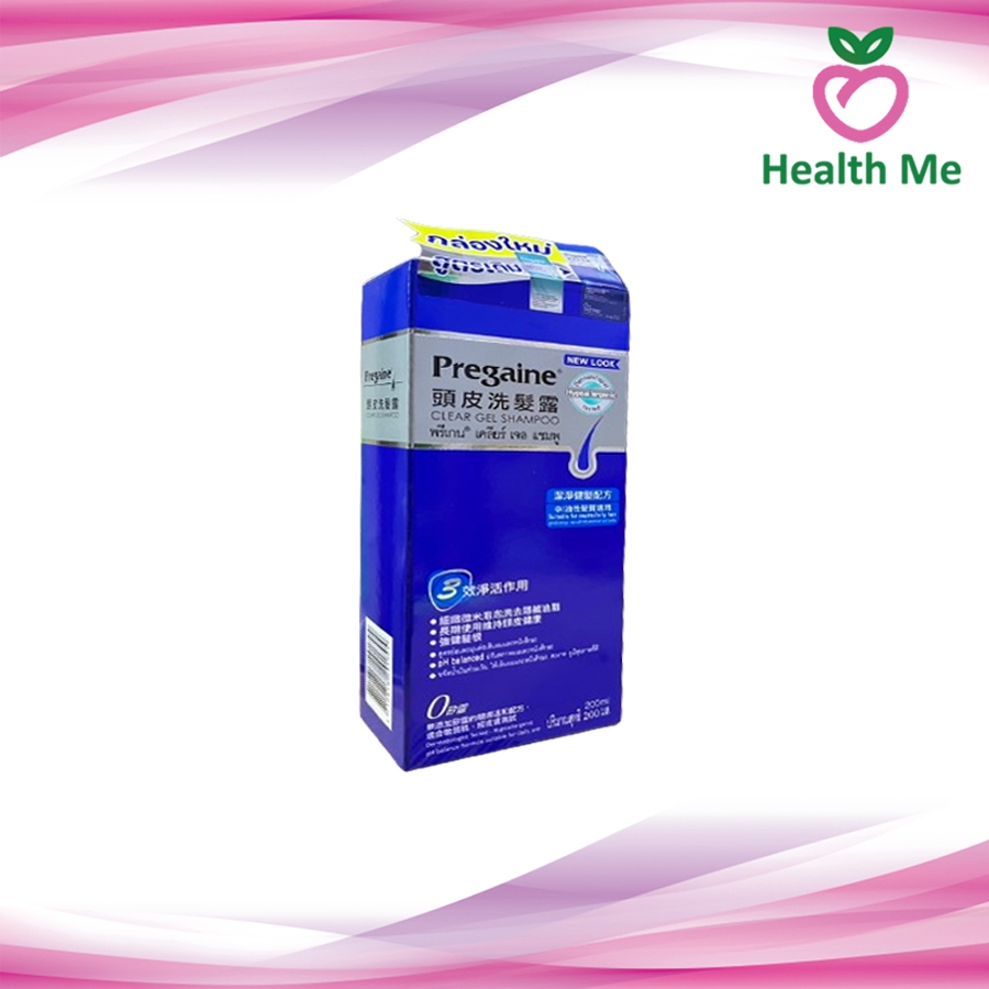 Pregaine Clear Gel Shampoo 200 ml แชมพูสระผม พรีเกน เคลียร์ เจล แก้ปัญหาผมร่วง