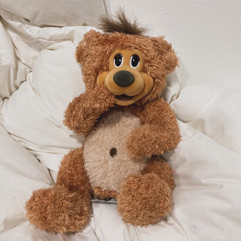 ( สินค้ามือ 2 Vintage ) ตุ๊กตาหมี Tomy Teddy bear Picnic singing Jointed bear The Big Babblin Bear Vintage ลิขสิทธิ์แท้