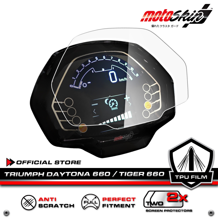 motoSkin ฟิล์มกันรอยหน้าปัด TRIUMPH DAYTONA 660 / TIGER 660 PRO TPU Dashboard Protection Film