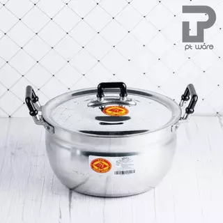 หม้อหุงข้าว หม้อแกง หม้อชุด หม้ออลูมิเนียม ตราหัวม้า ขนาด 16-20 cm (ยกชุด3ใบ)