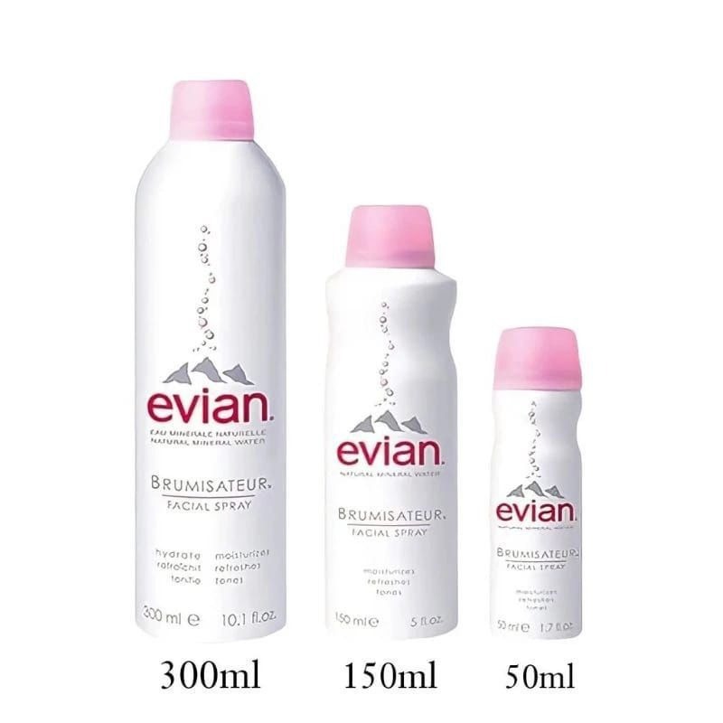 Evian Facial Spray เอเวียง สเปรย์น้ำแร่ พรมหน้า และร่างกาย เพื่อ เพิ่มความสดชื่น