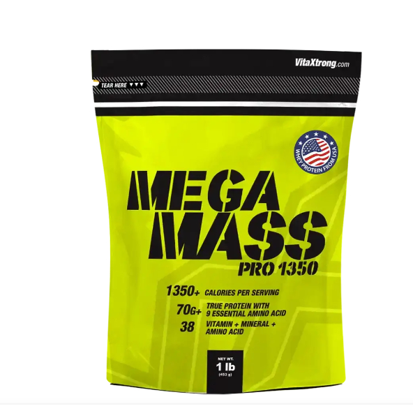 MEGA MASS 1 LB/ 3 LBเวย์โปรตีนเพิ่มน้ำหนัก/สร้างกล้ามเนื้อ เมก้าแมส Whey Protein mega mass 1 lb