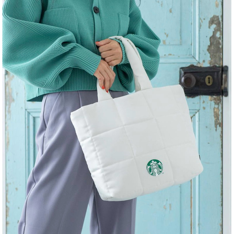 Puffy Bag / Starbucks Tole Bag / กระเป๋าสตาร์บัคส์ 🇯🇵🎌 ของแท้จากญี่ปุ่น - กระเป๋า Starbucks