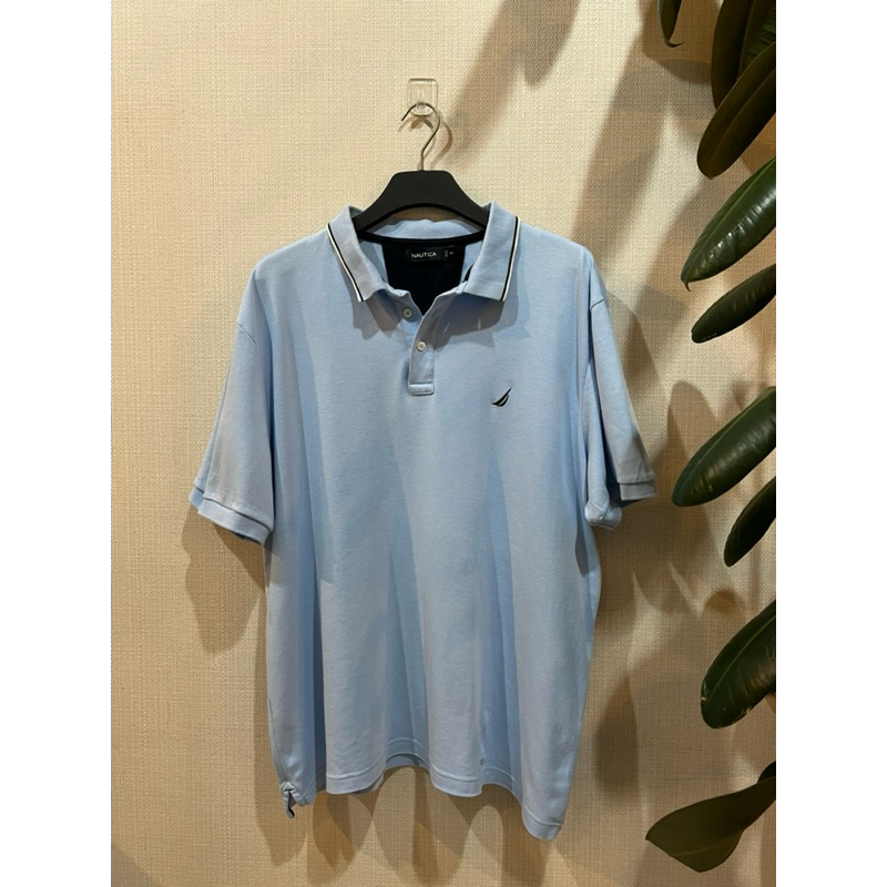 เสื้อโปโลคอปก Nautica (นันธิกา) มือสอง Size XXL (2XL)