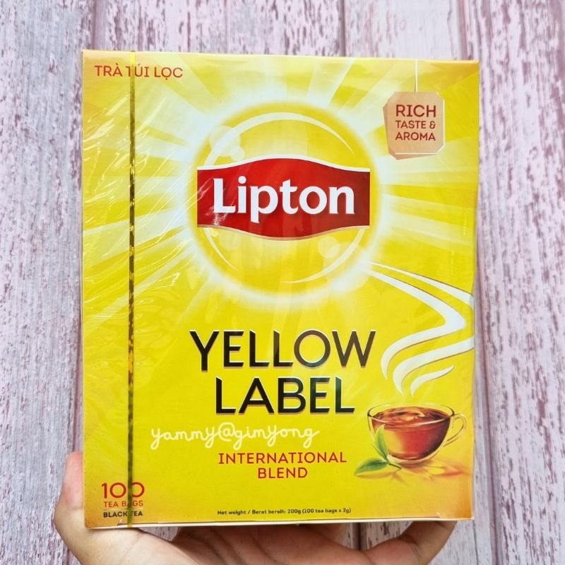ชาลิปตั้น ชาลิปตัน lipton yellow label 100 ซอง ชาซอง หอม อร่อย