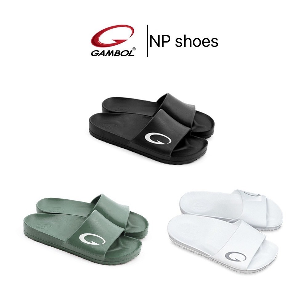 (ลูกค้าใหม่ราคา1บาท)🩴GAMBOL แกมโบล รองเท้าแตะลำลองชาย หญิง  GM 42152 🩴พื้นนุ่มเบาสบาย มีหลากหลายสี