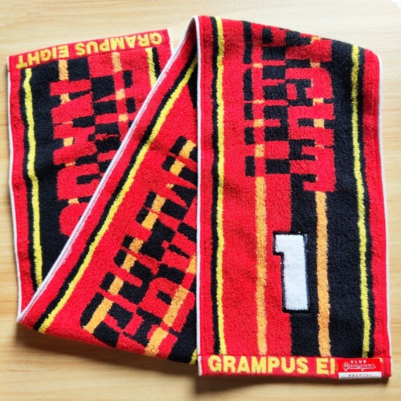 ผ้าพันคอ CLUB GRAMPUS ฟุตบอลญี่ปุ่น เบอร์ 1 NAGOYA GRAMPUS EIGHT ญี่ปุ่นมือสอง