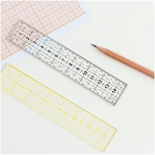 ไม้บรรทัด งานควิลท์ ขนาด 3 x 15 cm. หนา 3 mm.