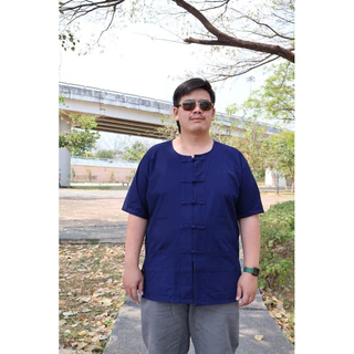 เสื้อหม้อฮ่อมแขนสั้น🌙คอจีน-คอกลม💙อก38-64“🤍ใส่ได้ทั้งชายหญิง💙(ผ้าหม้อฮ่อมแพร่)