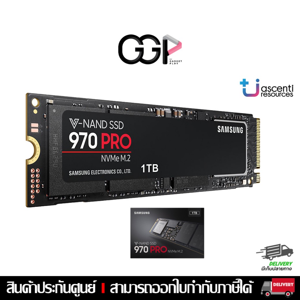 [กรุงเทพฯส่งด่วน] SSD Samsung 970 PRO  1TB - M.2 NVMe Interface Internal Solid State Drive with V-NANDประกันศูนย