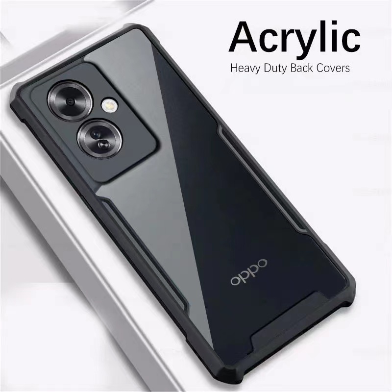 HHL ตรงรุ่น Reno11F เคสหลังใส ขอบสี Oppo Reno11F เคสใสกันกระแทก ใช้สำหรับ ออปโป เรโน 11F
