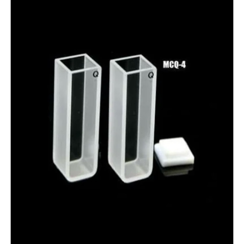Cuvette Standard Q Quartz Glass 10 mm คิวเวทท์ 1 คู่ คิวดำ