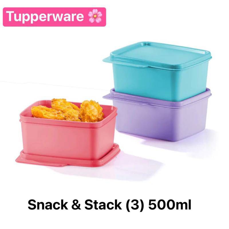 ภาชนะบรรจุอาหาร Tupperwareรุ่น snack&stack (cozy nest) 500ml