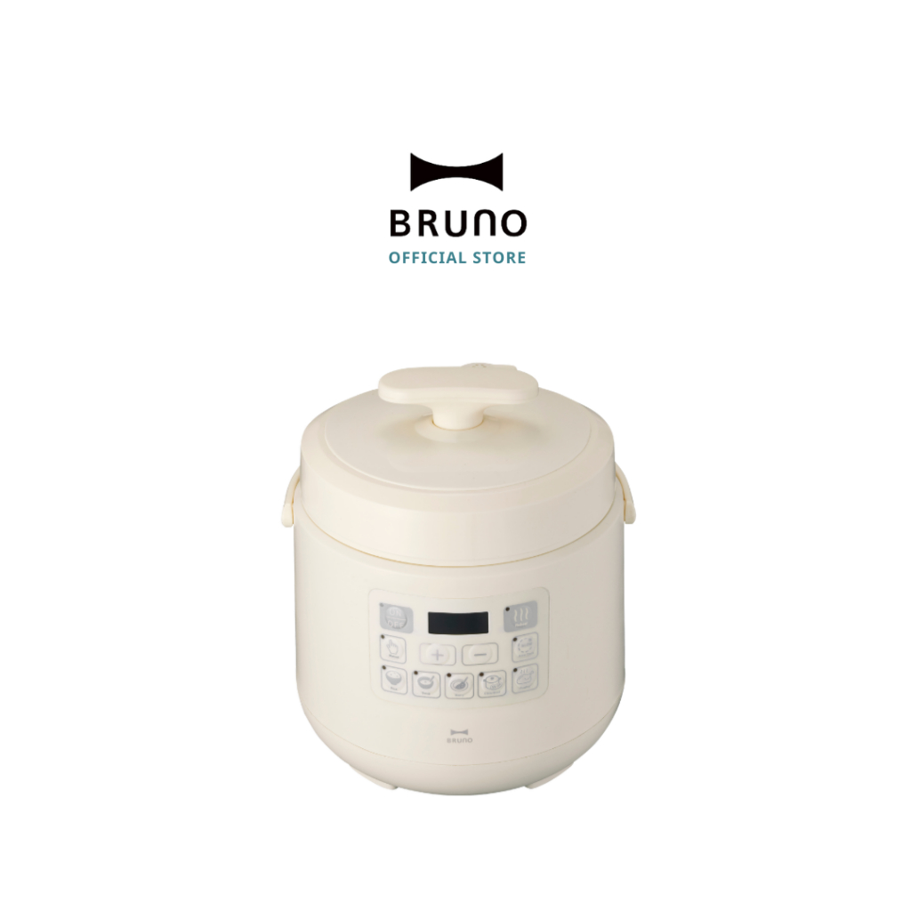 หม้อตุ๋นไฟฟ้า BRUNO Multi pressure cooker สี Ivory 220V (BOE058-IV) รับประกัน 1 ปี หม้ออัดแรงดัน หม้อหุงข้าว