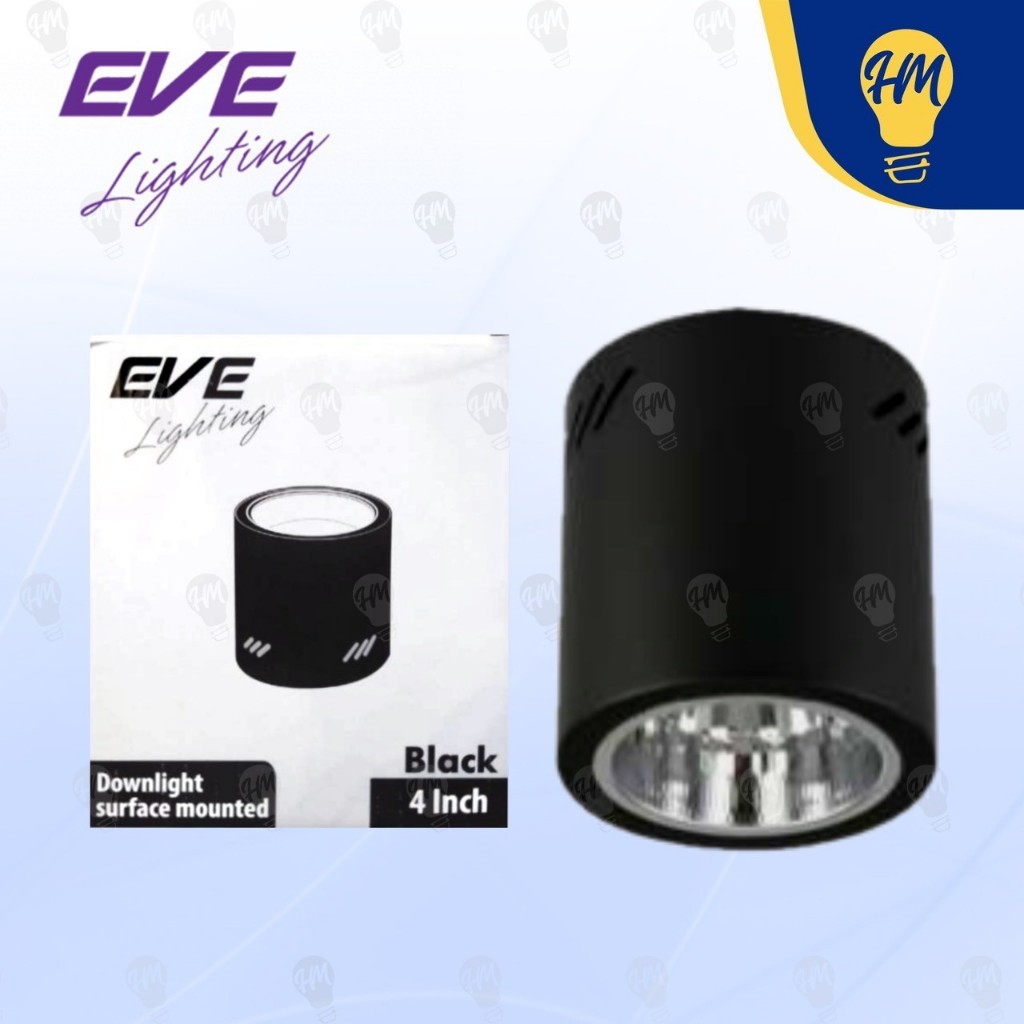 EVE ดาวน์ไลท์ ติดลอย 4 นิ้ว กลม ดำ/ขาว (ไม่รวมหลอดไฟ)