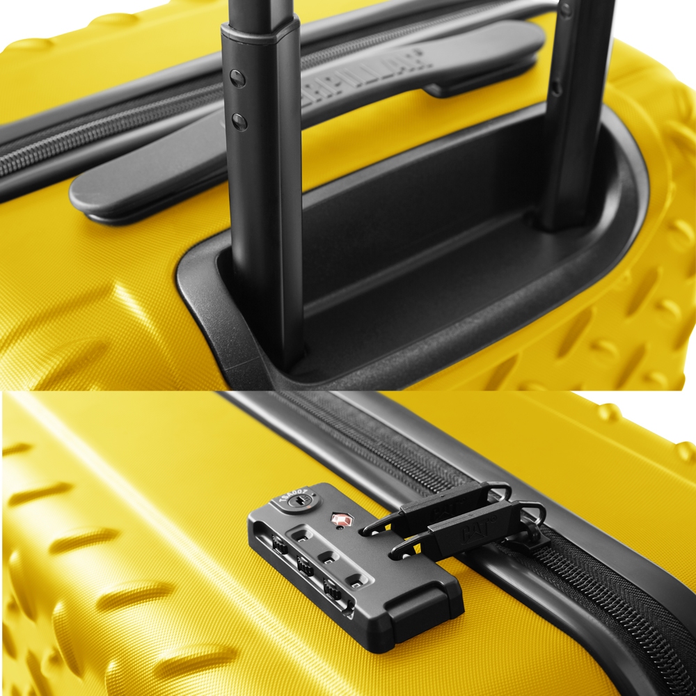 Caterpillar กระเป๋าเดินทาง รุ่นอินดัสเทรียล เพลท (Industrial Plate) - สีเหลือง