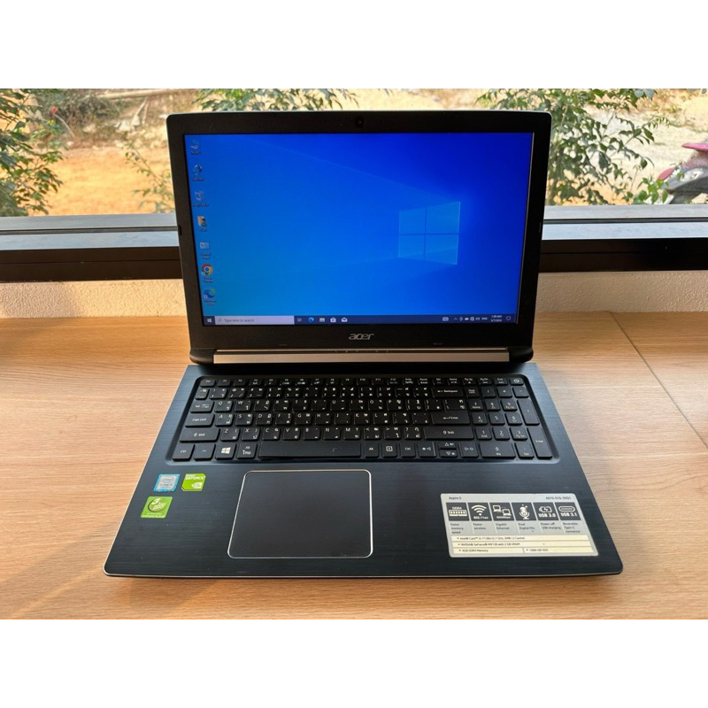 โน็ตบุ๊คมือสอง Acer i3-gen7 ram8 ssd240Gเล่นเกม