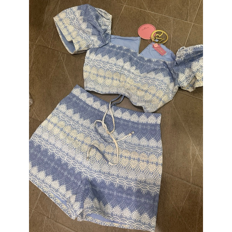 เซ็ตฉลุสีฟ้ามือ1งานป้ายVR