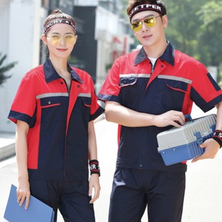 MVP🦺ชุดคลุมทำงานแขนสั้นฤดูร้อน, ซ่อมรถยนต์, การประชุมเชิงปฏิ…