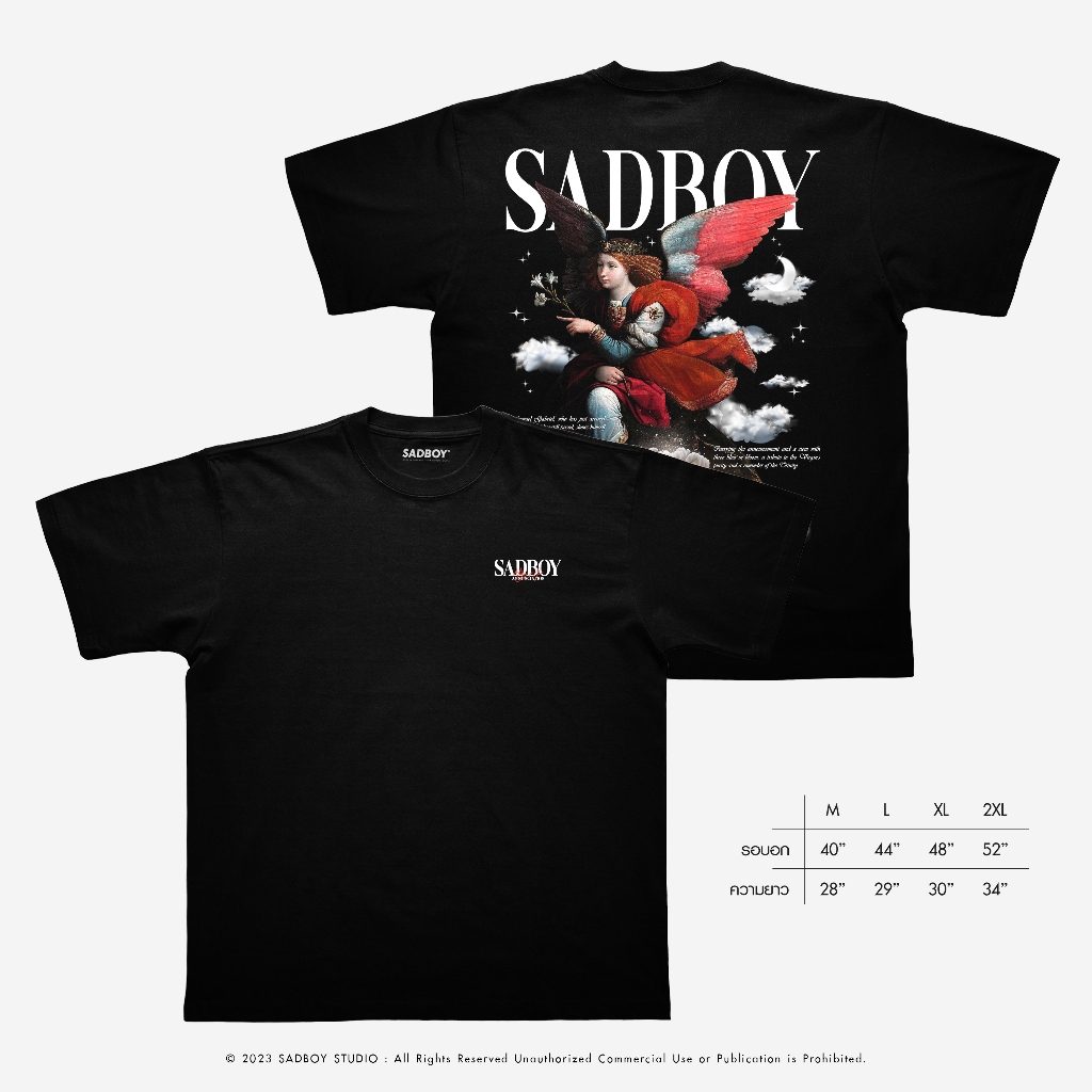 [ ส่งด่วน ] SADBOY® | Annunciation | 100% Organic Cotton