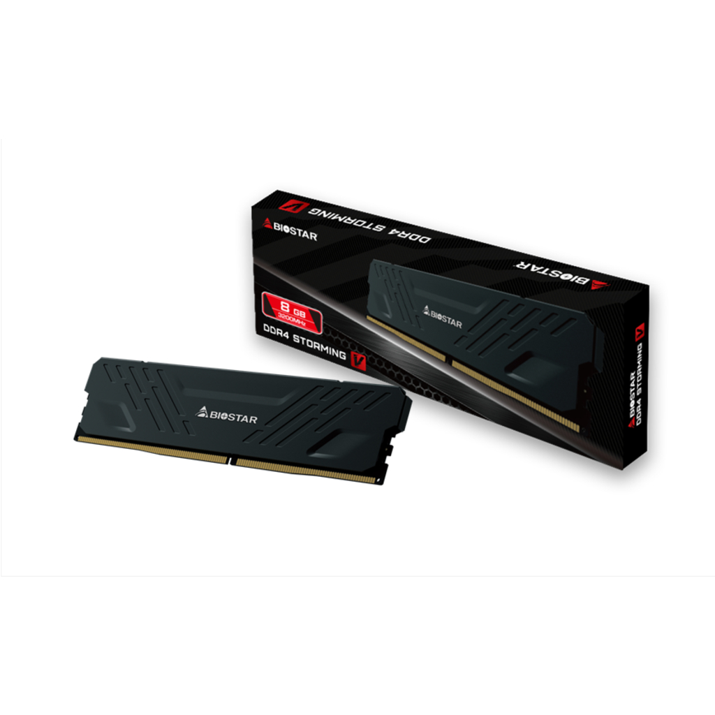 •สินค้าใหม่• RAM BIOSTAR DDR4 Storming V 8GBx1 3200MHz (ใช้ได้กับ intel เท่านั้น) ประกัน Lifetime (3