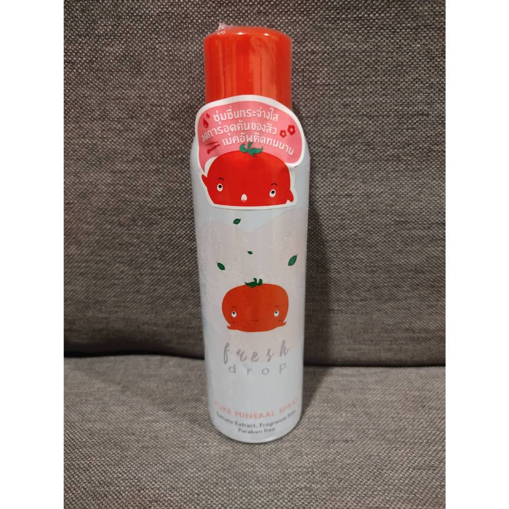 [ ขวดใหญ่ 150 ml ] FRESH DROP - Mineral Spray tomato  สเปรย์น้ำแร่ ขวดแดง