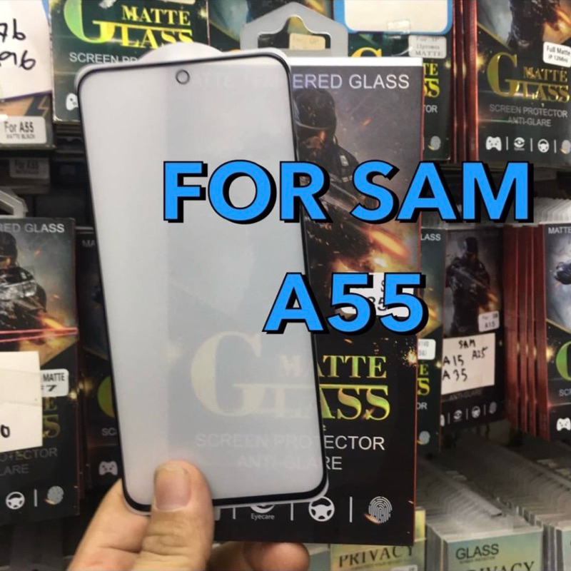 ฟิล์มกระจกด้านเต็มจอ SAMSUNG A56(5G) A55(5G) A35(5G) A54(5G) A25 A15 ฟิล์มกันรอยเต็มจอแบบด้าน ขอบดำ สินค้าพร้อมส่งจากไทย
