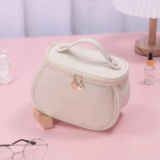 (พร้อมส่งจากไทย)กระเป๋าเครื่องสำอาง หนัง PU ทรงสี่เหลี่ยม เหมาะกับการเดินทาง(GC-176)