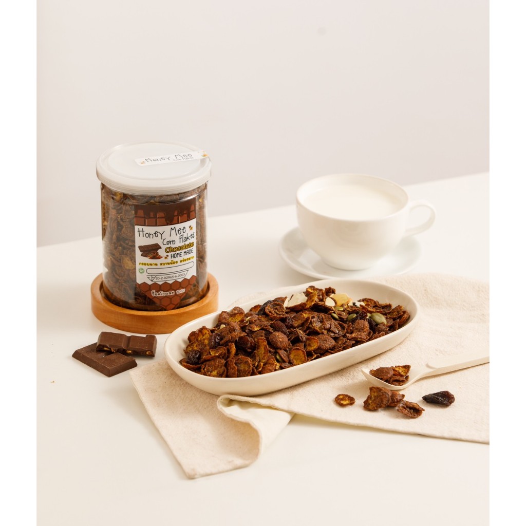 คอนเฟลกคาราเมล น้ำผึ้ง HoneyMee  180 กรัม (คาราเมลช็อคโกแลต)
